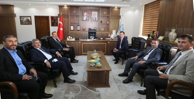 Rektörümüz, Bitlis Eren Üniversitesi Rektörü Prof. Dr. Necmettin Elmastaş’ı Ziyaret Etti