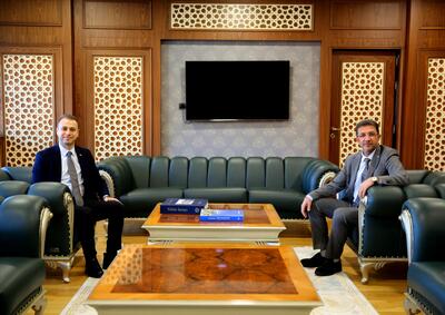 Uludere Kaymakamı Ekrem Ender Ergül, Rektörümüz Prof. Dr. Abdurrahim Alkış’ı ziyaret etti