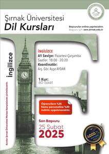 Üniversitemizin açtığı dil kurslarında öğrenci ve kamu personeline özel indirim